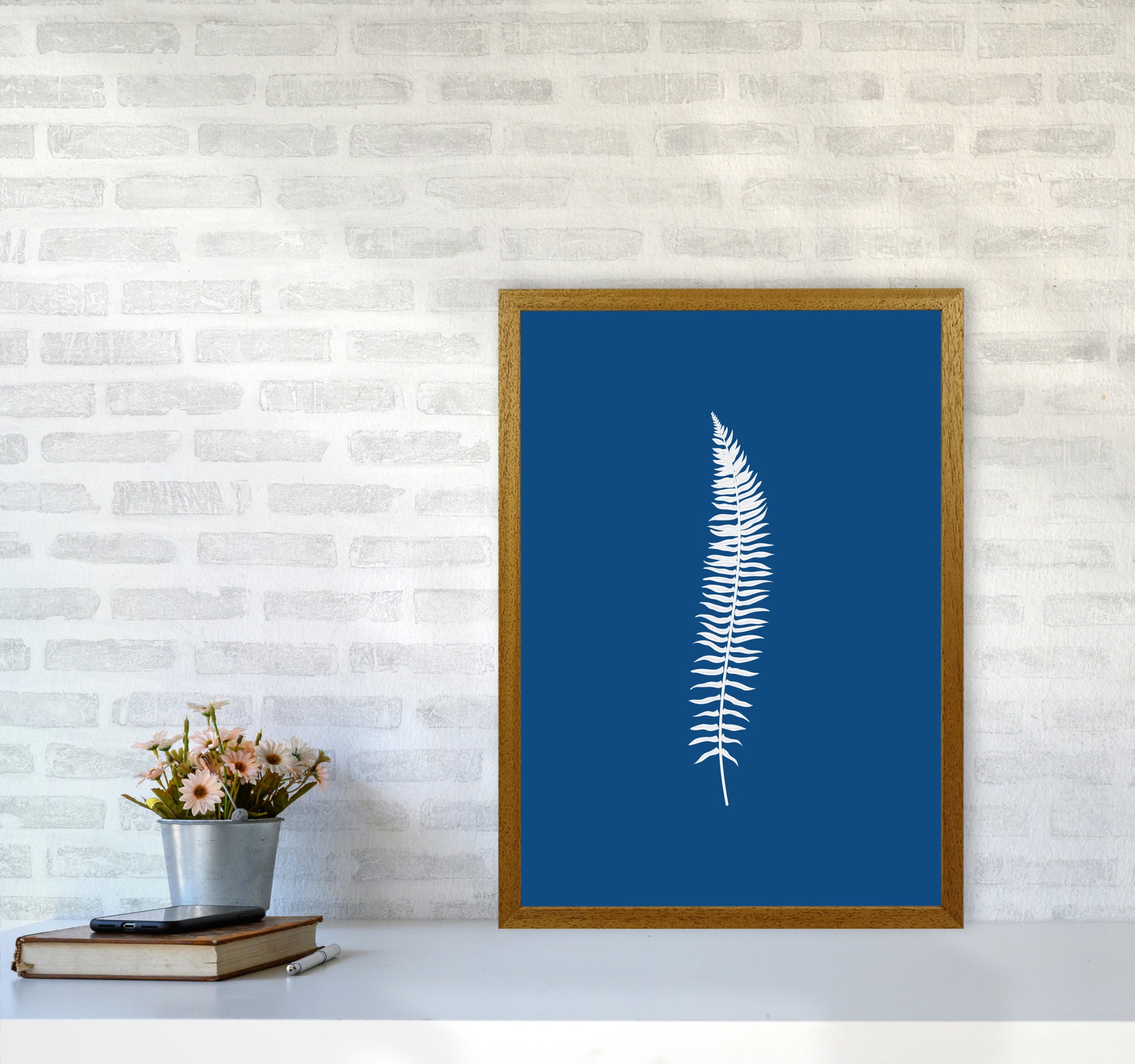 Blue Botanical I Art Print by Seven Trees Design A2 Print Only