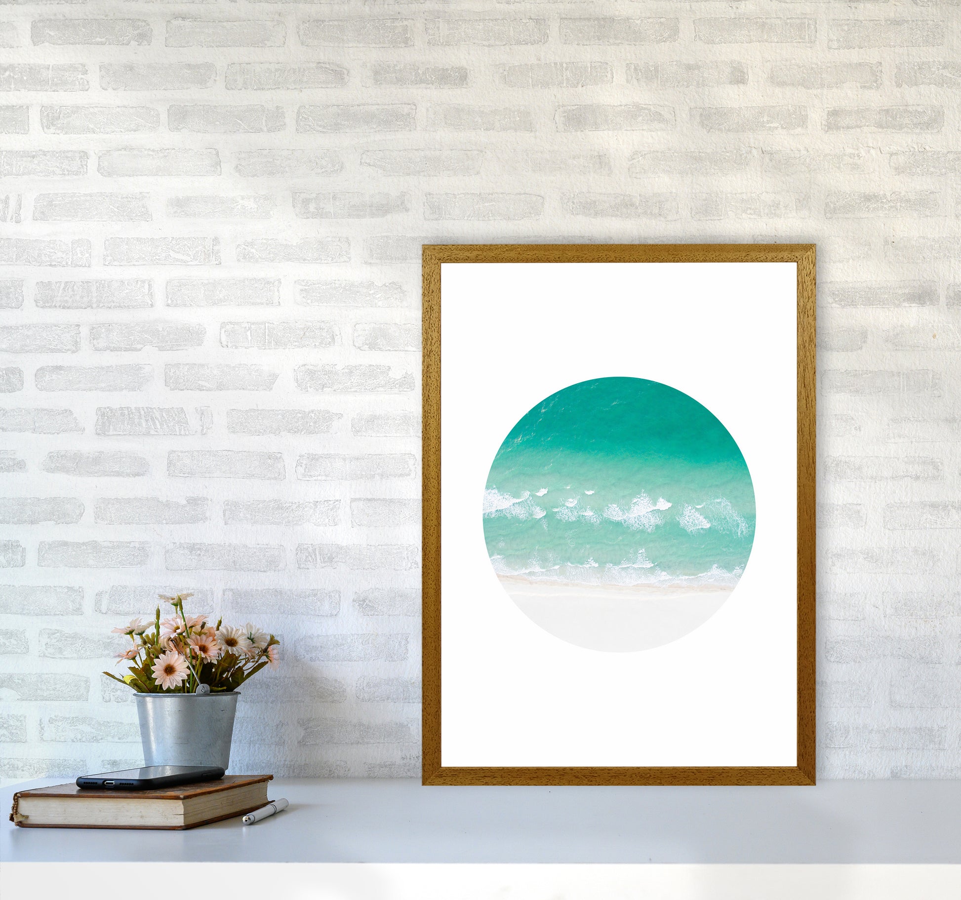La Mar Beach Art Print by Seven Trees Design A2 Print Only