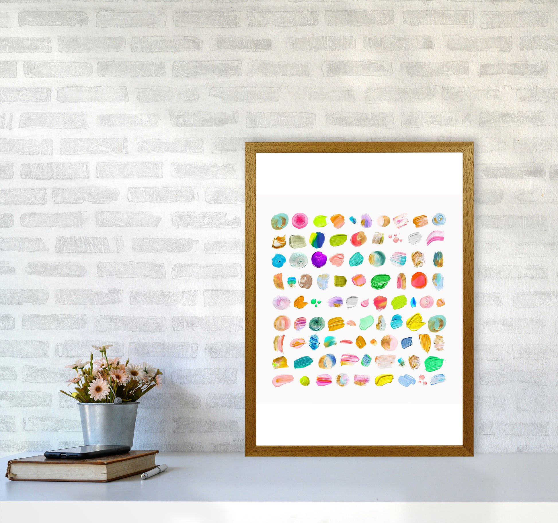 Painting Paradise Abstract Art Print by Seven Trees Design A2 Print Only