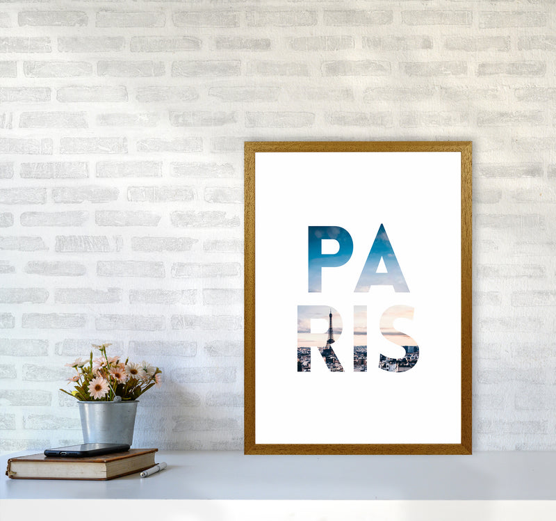 Paris Collage Letters Art Print by Seven Trees Design A2 Print Only