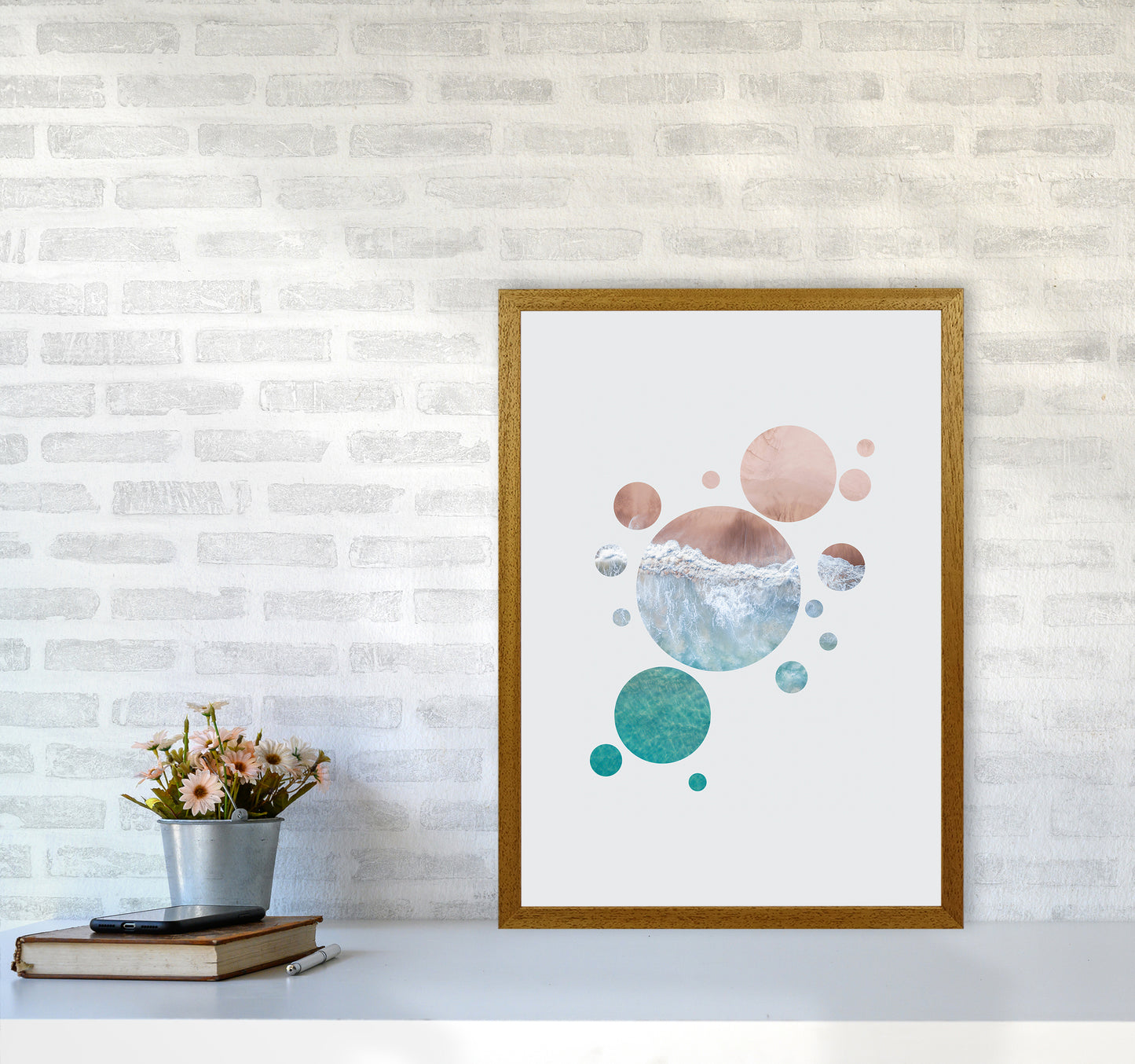 Planet Ocean Art Print by Seven Trees Design