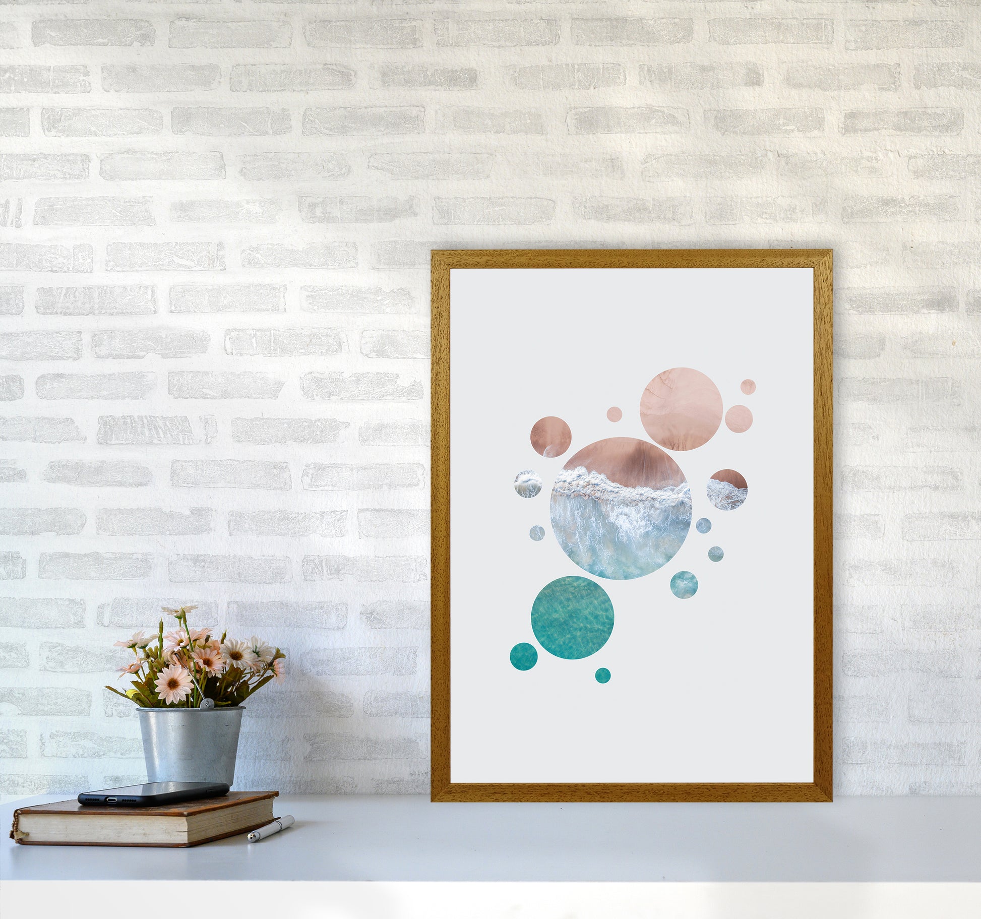 Planet Ocean Art Print by Seven Trees Design