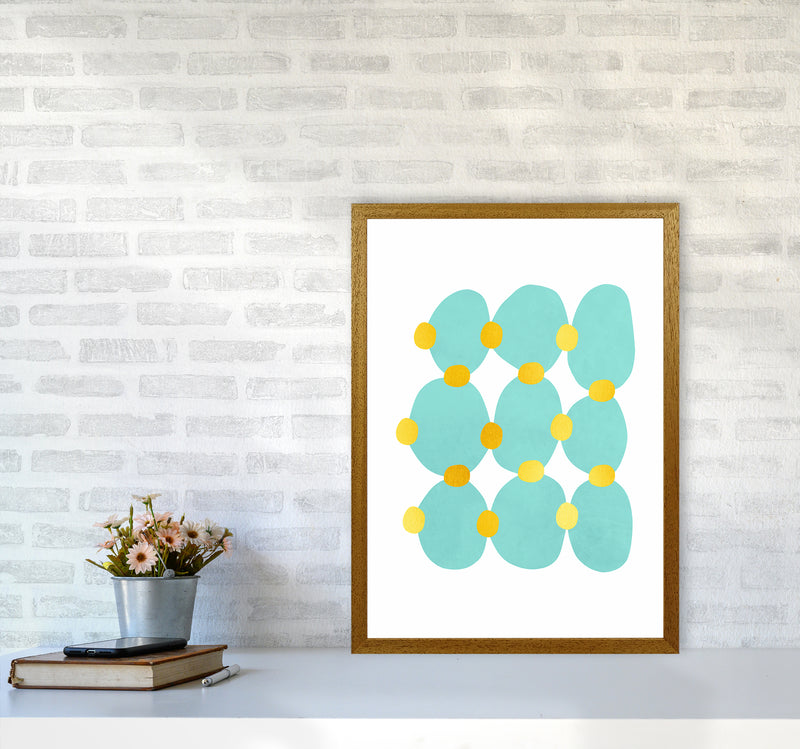 The Blue Islands Abstract Art Print by Seven Trees Design