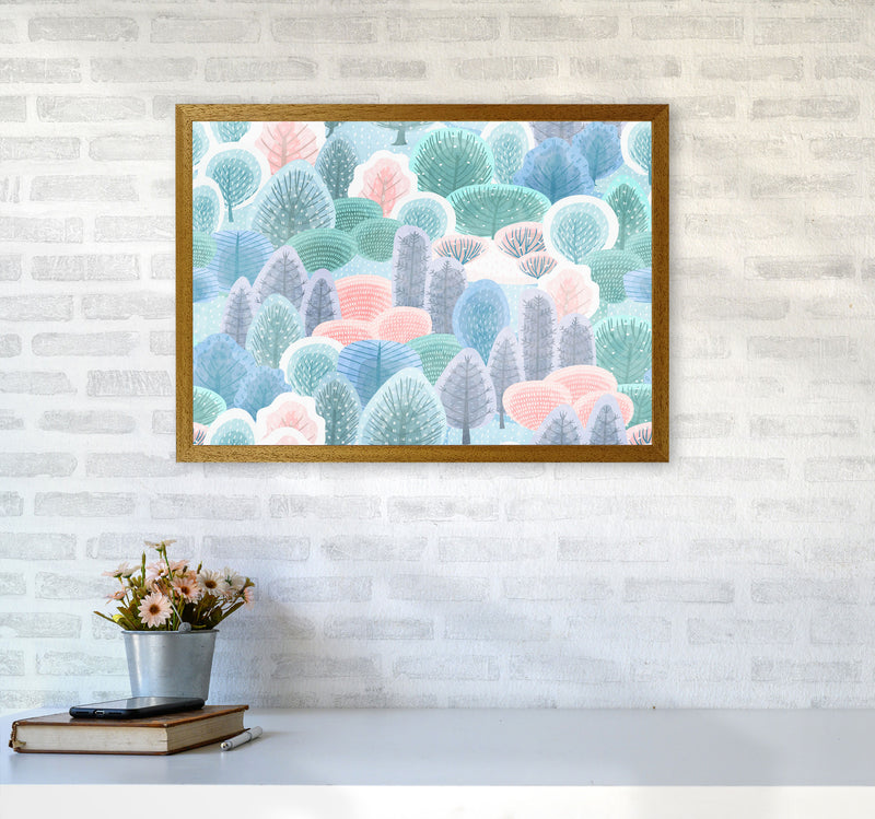 Happy Forest Art Print by Seven Trees Design A2 Print Only