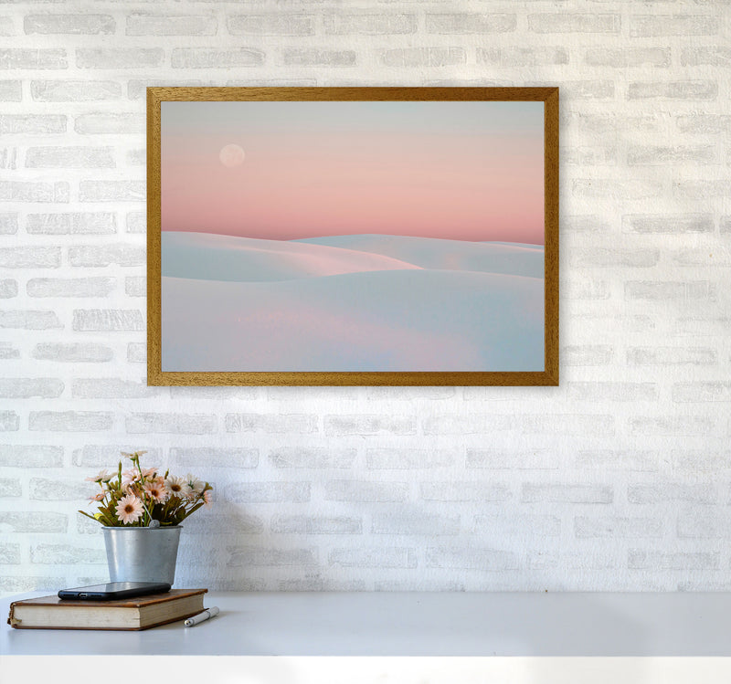 Moon And Dunes Art Print by Seven Trees Design A2 Print Only