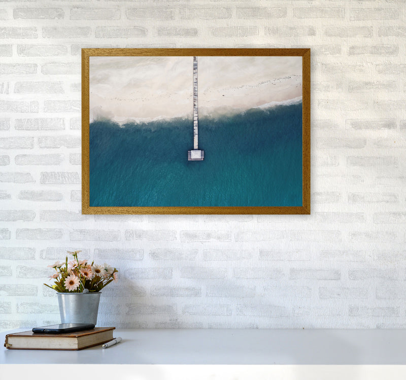 The bay from the sky Art Print by Seven Trees Design A2 Print Only