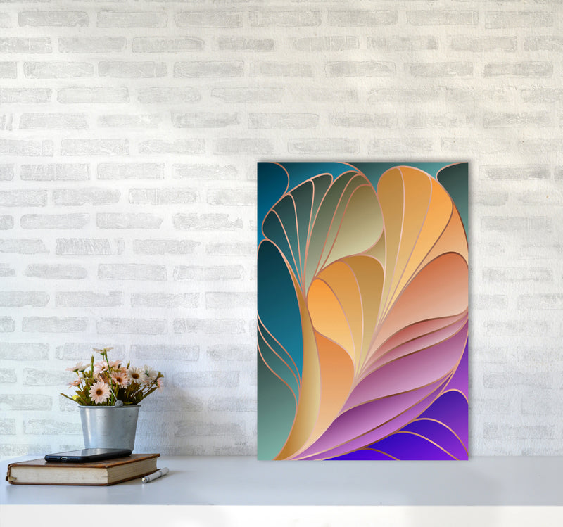 Colorful Art Deco IV Art Print by Seven Trees Design A2 Black Frame