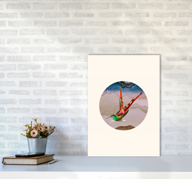 Bird Collage I Art Print by Seven Trees Design A2 Black Frame