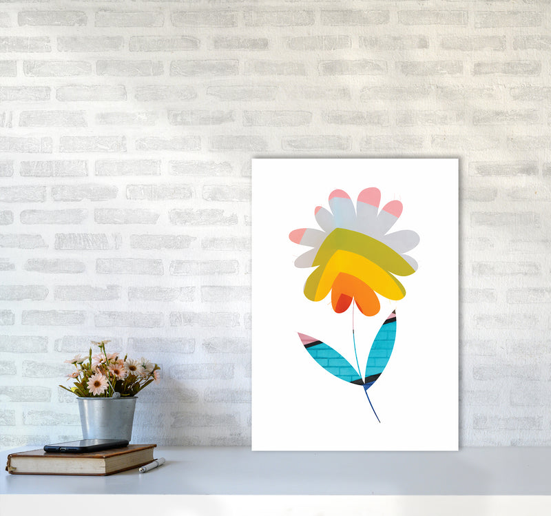 Graffiti Flower I Art Print by Seven Trees Design A2 Black Frame