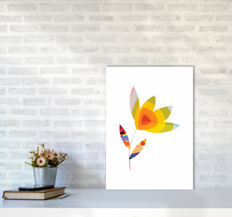 Graffiti Flower II Art Print by Seven Trees Design A2 Black Frame