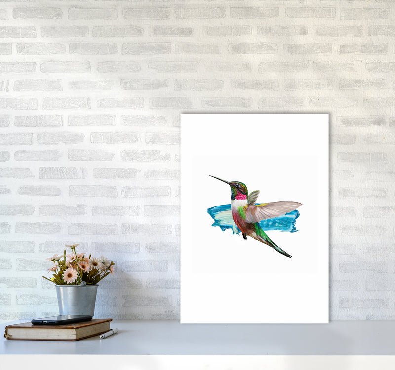 Modern Humingbird II Art Print by Seven Trees Design
