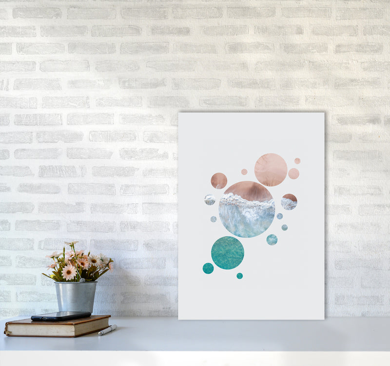 Planet Ocean Art Print by Seven Trees Design A2 Black Frame