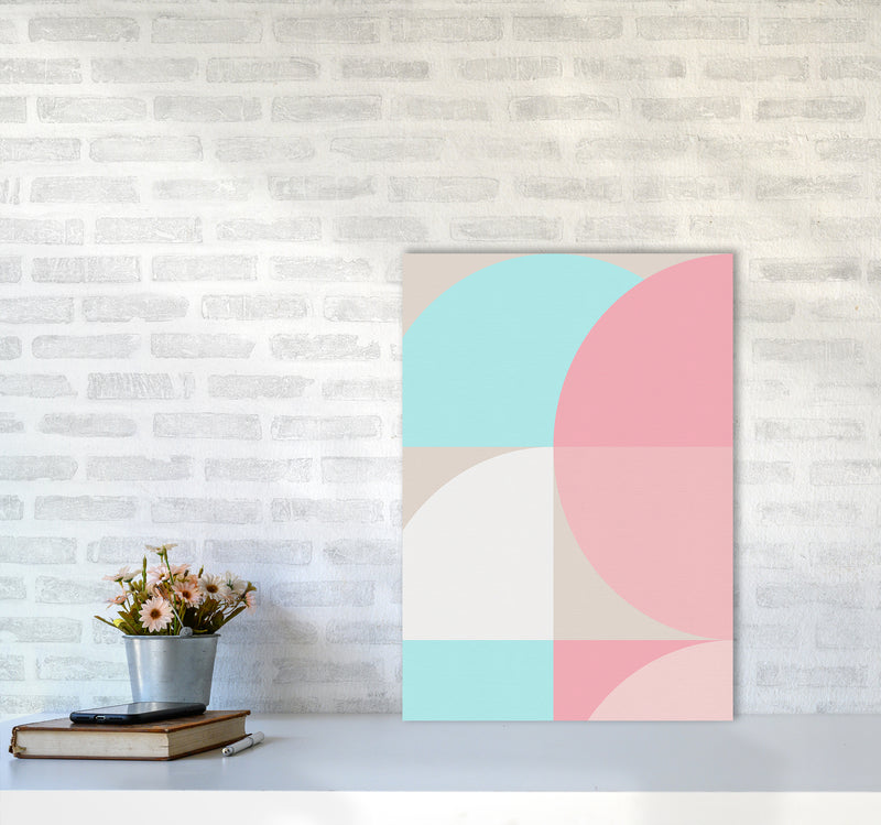 Scandinavian Shapes II Abstract Art Print by Seven Trees Design A2 Black Frame