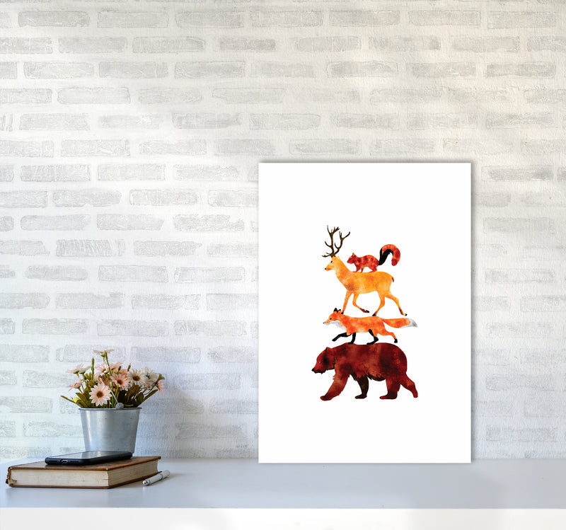 The Forest Friends Childrens Art Print by Seven Trees Design