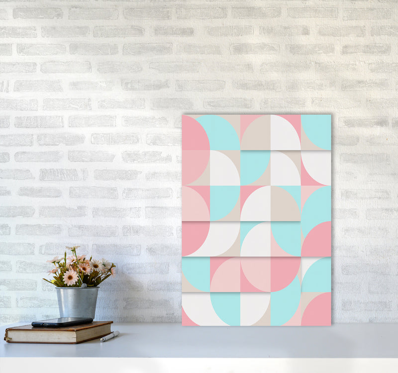 The Scandinavian Geometry Art Print by Seven Trees Design A2 Black Frame