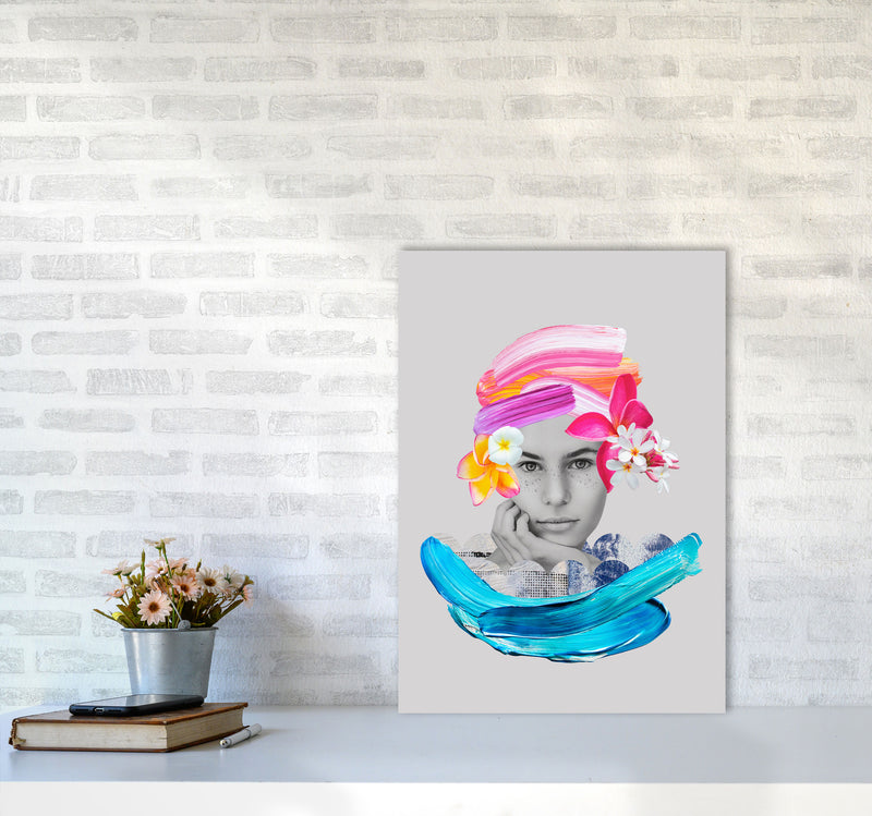 Imagination Girl Art Print by Seven Trees Design A2 Black Frame