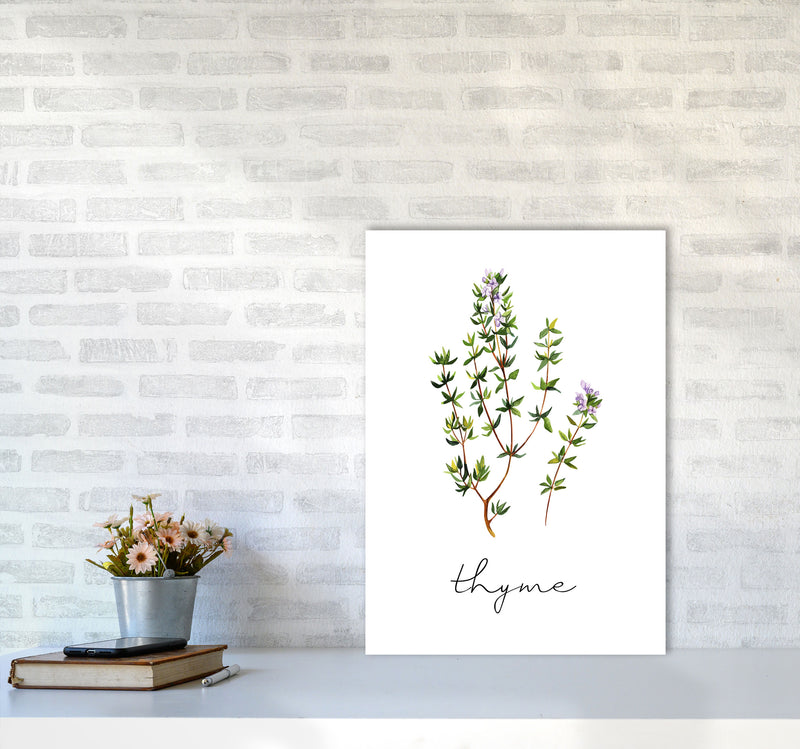 Thyme Art Print by Seven Trees Design A2 Black Frame