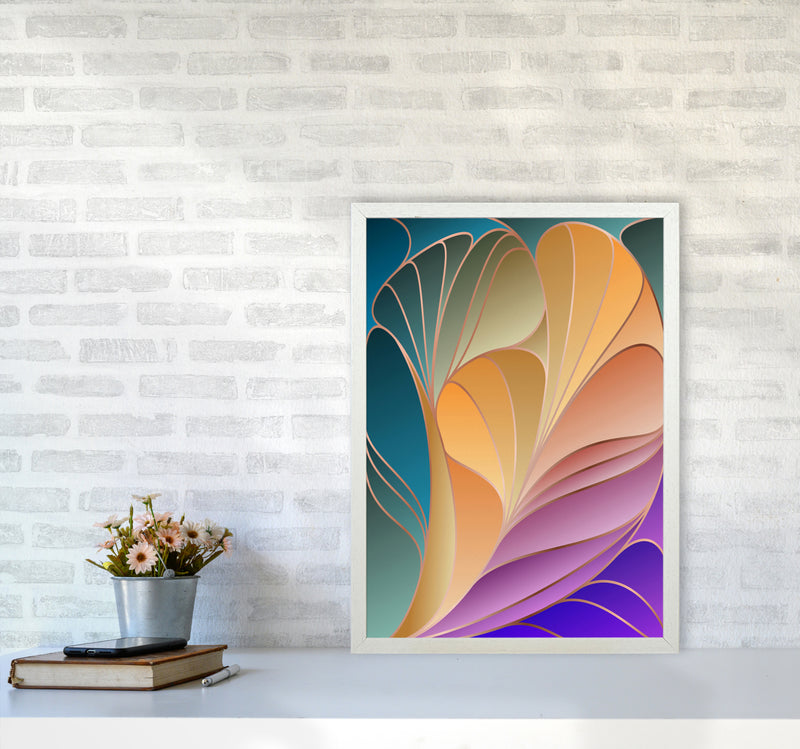 Colorful Art Deco IV Art Print by Seven Trees Design A2 Oak Frame