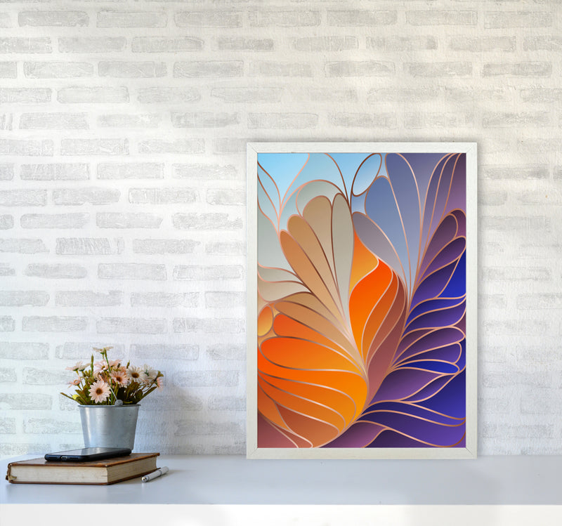 Colorful Art Deco III Art Print by Seven Trees Design A2 Oak Frame