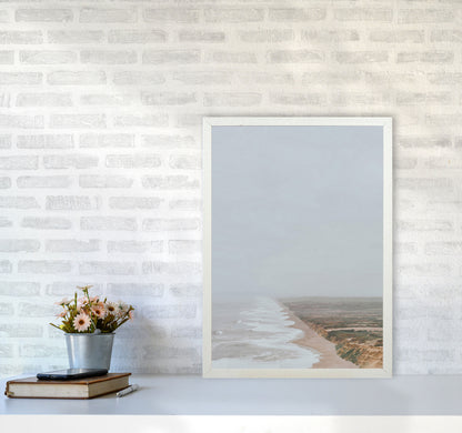 Fog and Waves Art Print by Seven Trees Design A2 Oak Frame