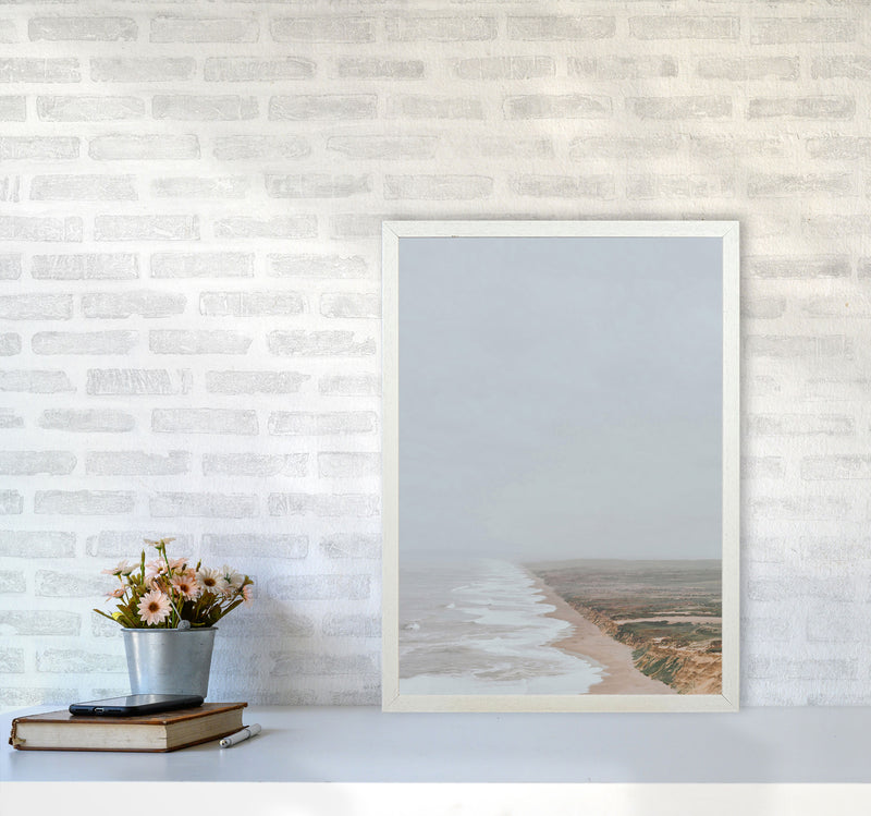 Fog and Waves Art Print by Seven Trees Design A2 Oak Frame