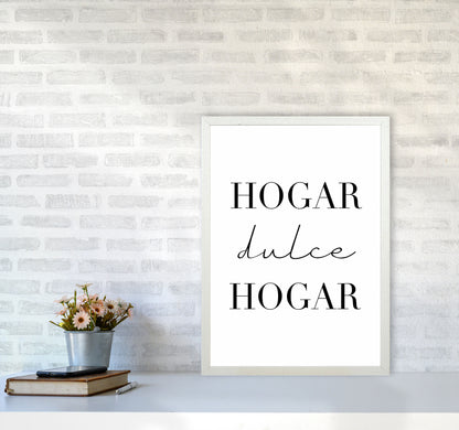 Home Sweet Home (spanish) Art Print by Seven Trees Design A2 Oak Frame
