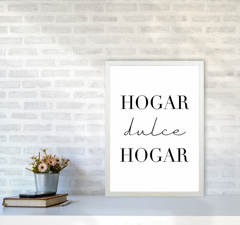 Home Sweet Home (spanish) Art Print by Seven Trees Design A2 Oak Frame