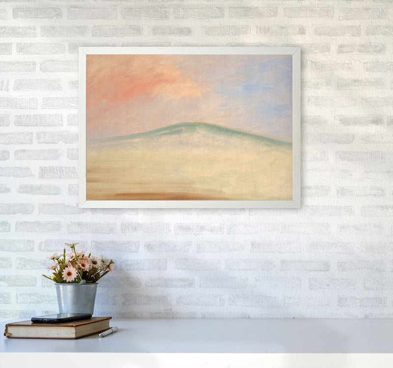 Mountain In the Sky Art Print by Seven Trees Design A2 Oak Frame