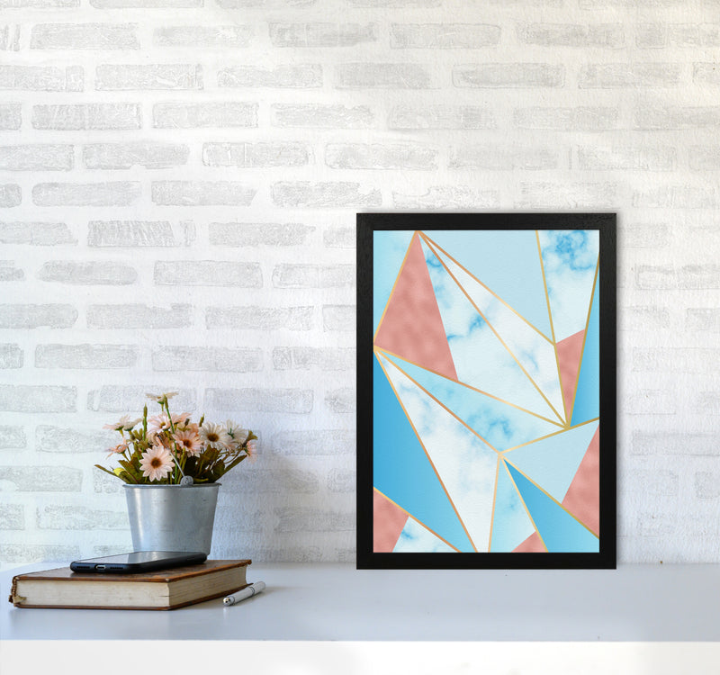 Geometric Sky Art Print by Seven Trees Design A3 White Frame