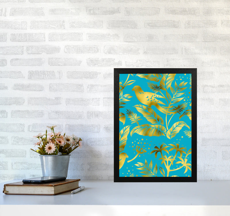 Gold Fauna Art Print by Seven Trees Design A3 White Frame