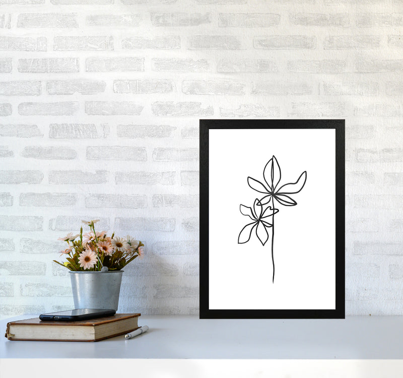 Lines Leaves I Art Print by Seven Trees Design A3 White Frame