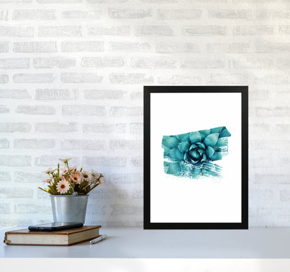 Modern Succulent II Art Print by Seven Trees Design A3 White Frame