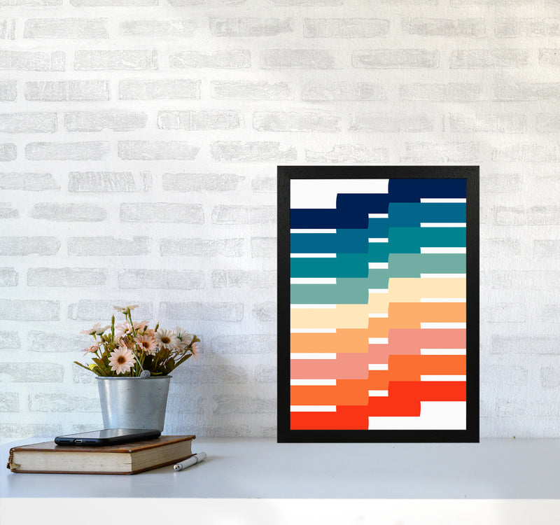 The Modern Geometry Art Print by Seven Trees Design A3 White Frame