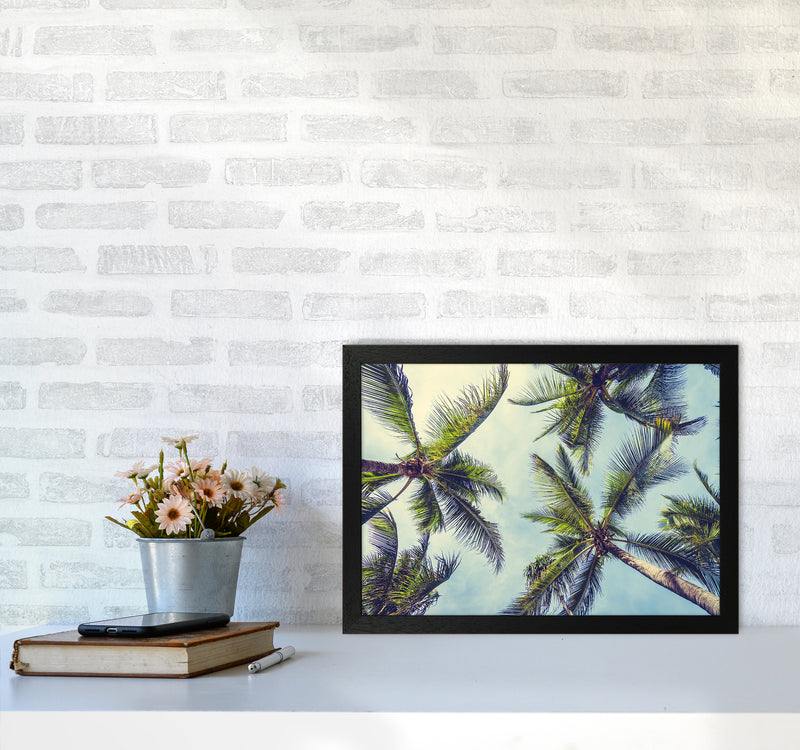 The Palms Photography Art Print by Seven Trees Design A3 White Frame