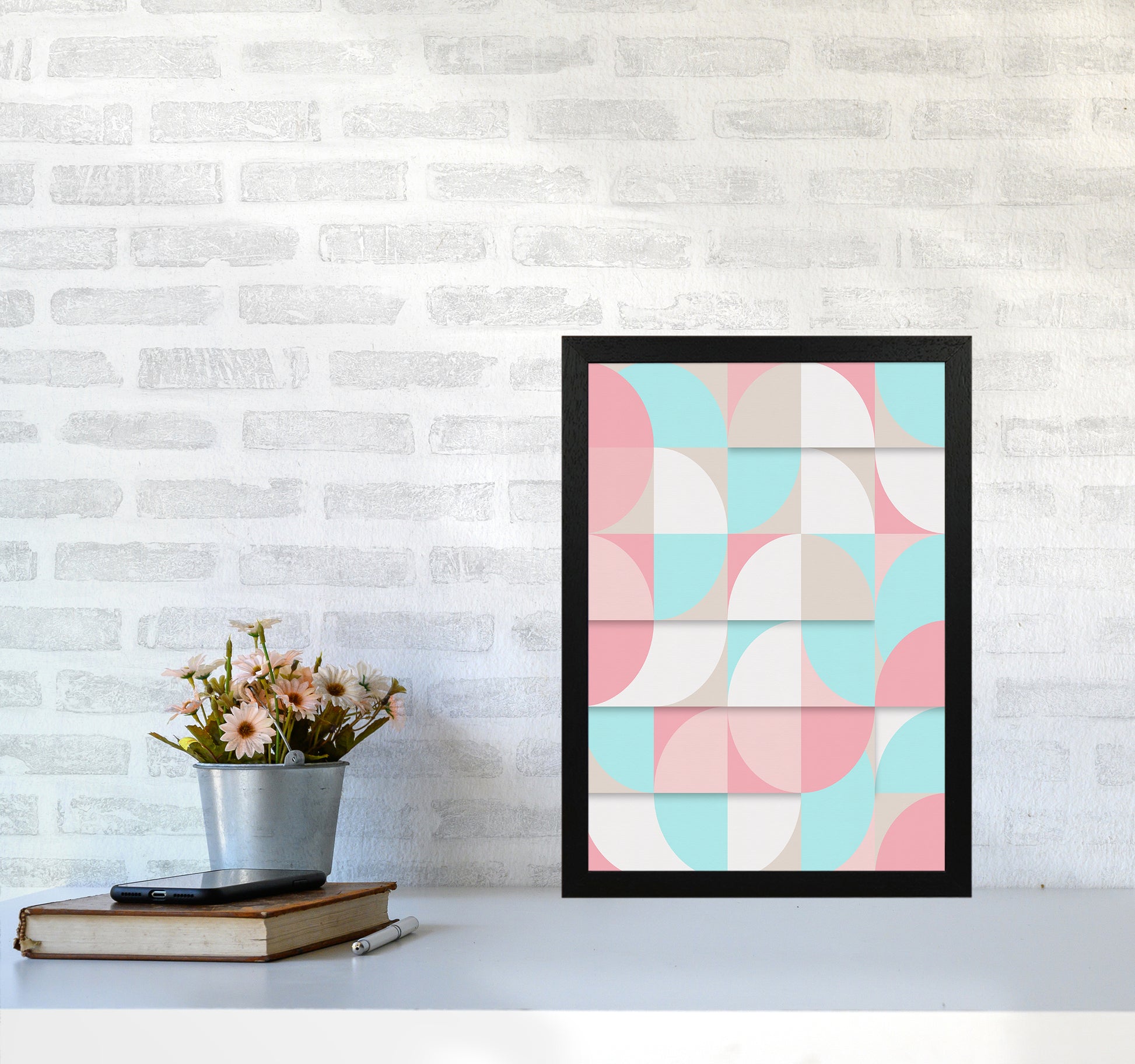 The Scandinavian Geometry Art Print by Seven Trees Design