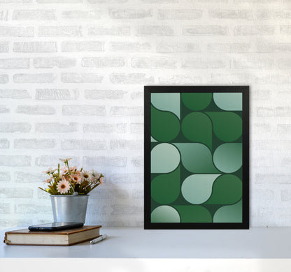 Geometric Loop Art Print by Seven Trees Design A3 White Frame