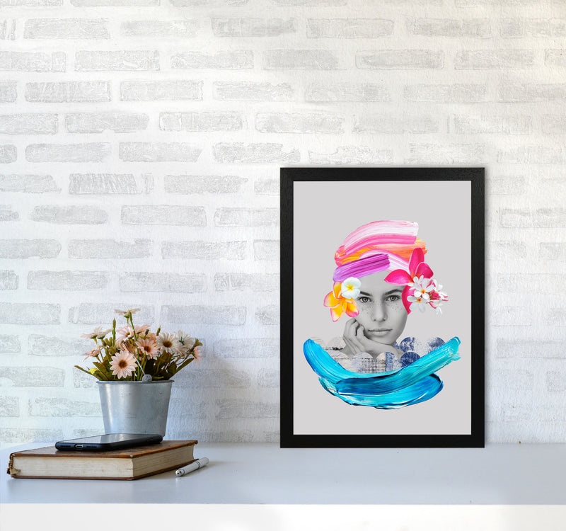Imagination Girl Art Print by Seven Trees Design A3 White Frame
