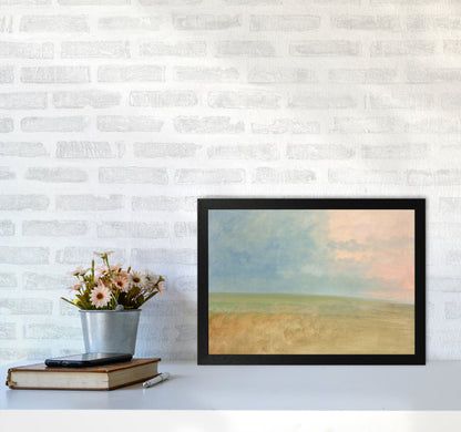 Peaceful Field Art Print by Seven Trees Design A3 White Frame