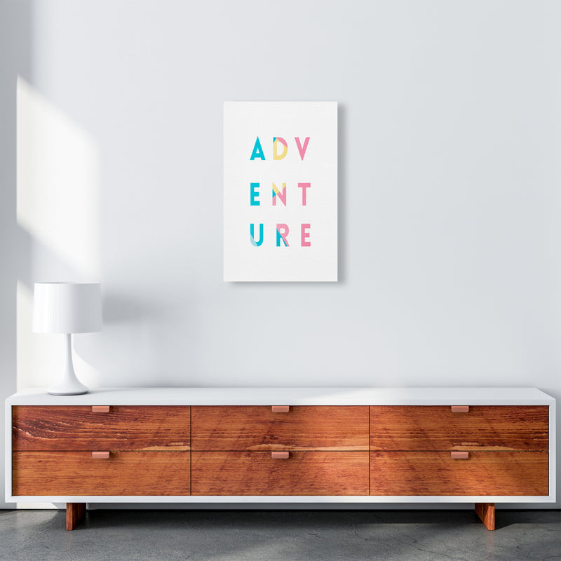 Adventure In Colors Quote Art Print by Seven Trees Design A3 Canvas