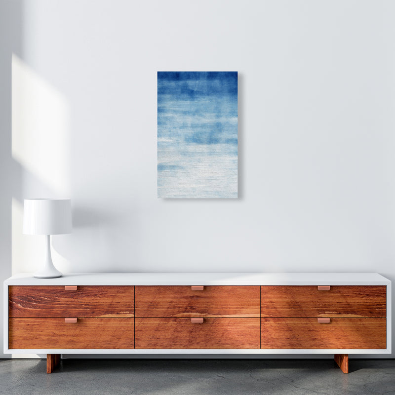 Abstract Blue Art Print by Seven Trees Design A3 Canvas