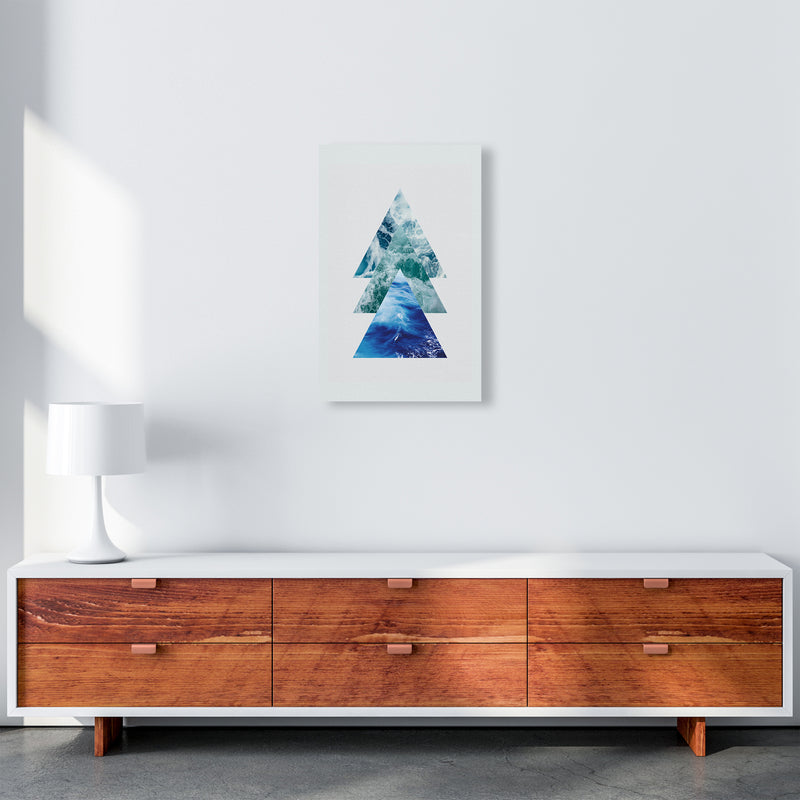 Ocean Triangles Art Print by Seven Trees Design A3 Canvas