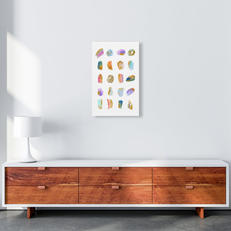Painting Strokes Abstract Art Print by Seven Trees Design A3 Canvas