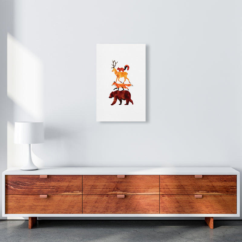 The Forest Friends Childrens Art Print by Seven Trees Design A3 Canvas