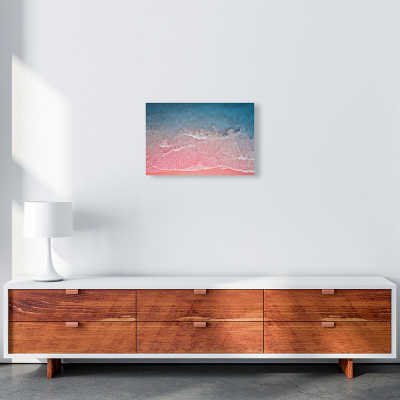 The Pink Ocean Photography Art Print by Seven Trees Design A3 Canvas