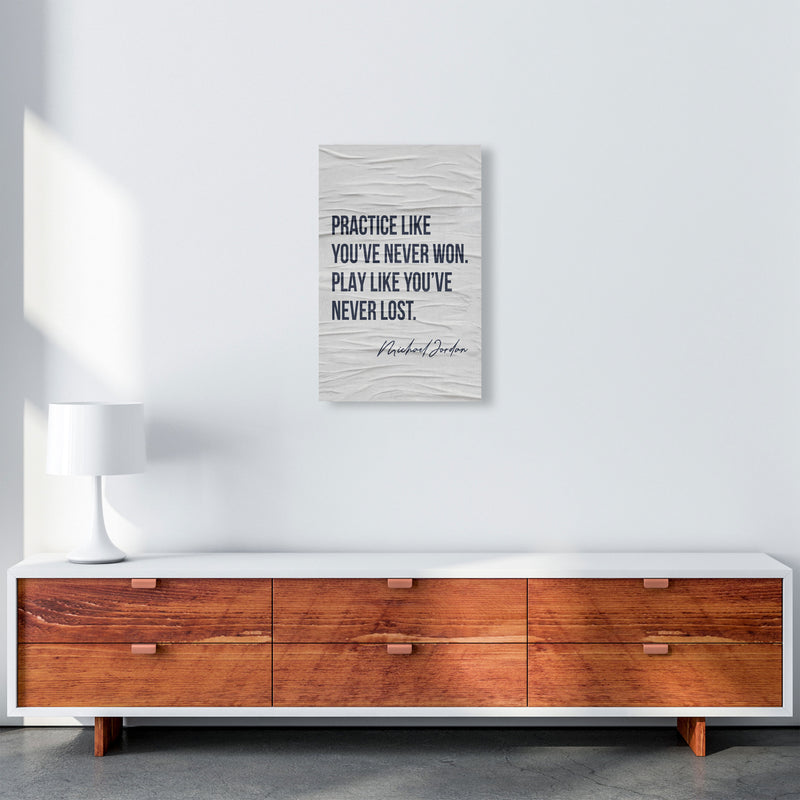 Michael Jordan Quote Art Print by Seven Trees Design A3 Canvas