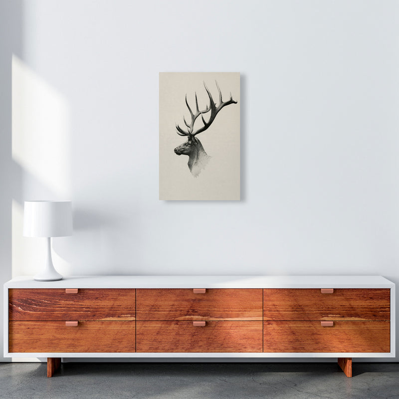 Mountain Reindeer Art Print by Seven Trees Design A3 Canvas