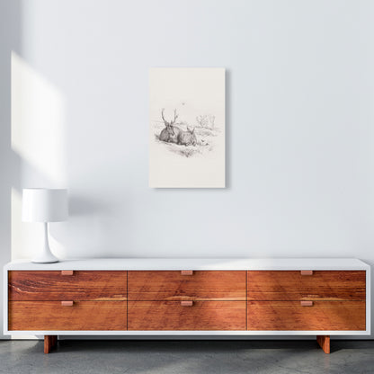 Reindeer Chilling Art Print by Seven Trees Design A3 Canvas