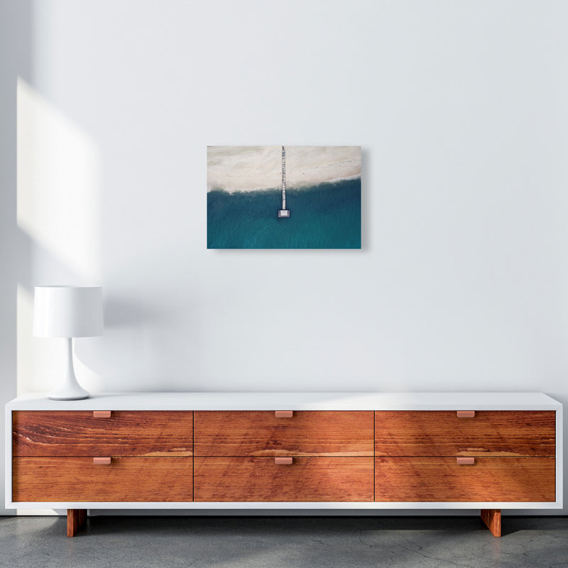 The bay from the sky Art Print by Seven Trees Design A3 Canvas