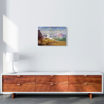 The Ocean and the Bay Painting Art Print by Seven Trees Design A3 Canvas