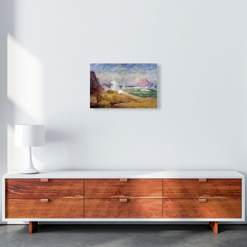 The Ocean and the Bay Painting Art Print by Seven Trees Design A3 Canvas